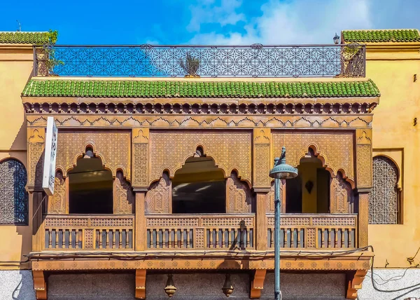 Facade of a Moroccan riad — Stock Photo, Image