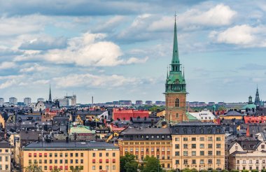 Görüntülemek Riddarholmen adaya Stockholm eski şehir Gamla Stan ben