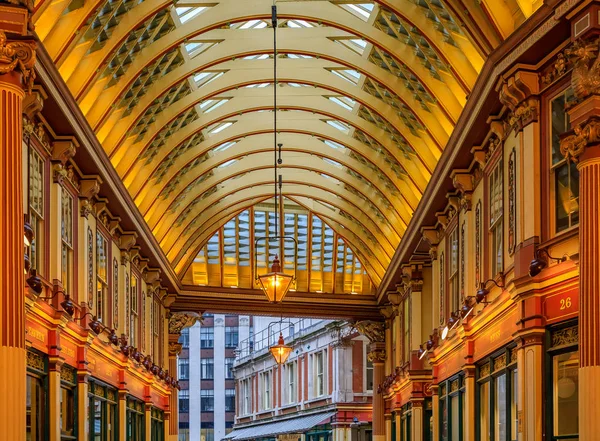 Słynny rynek Leadenhall w Londyn, Wielka Brytania — Zdjęcie stockowe