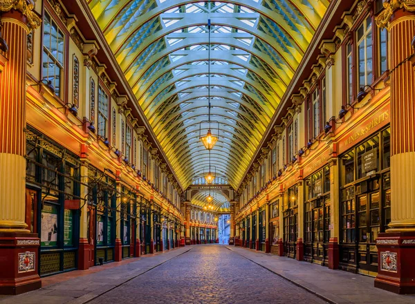 Słynny rynek Leadenhall w Londyn, Wielka Brytania — Zdjęcie stockowe