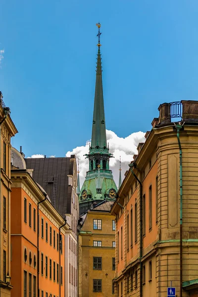 Edificios góticos tradicionales en Estocolmo Suecia — Foto de Stock