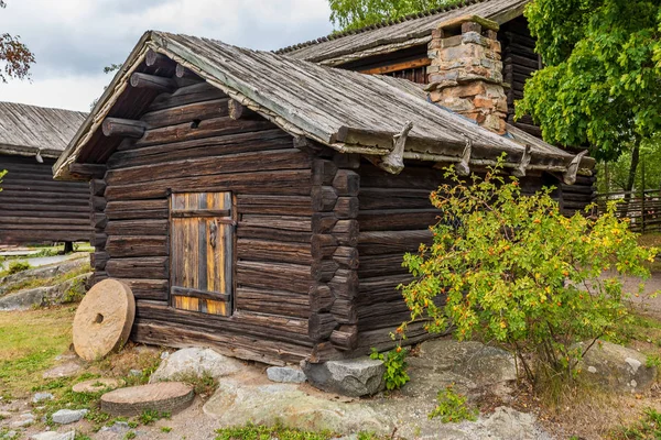 Tradiční staré dům Skansen Stockholm Švédsko — Stock fotografie