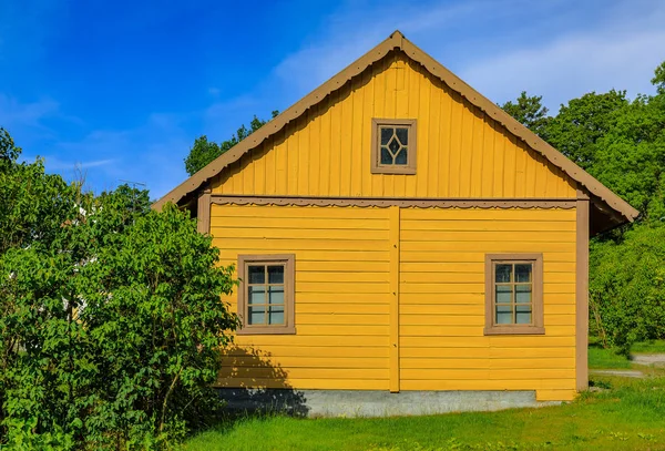 스톡홀름 스웨덴의 중심부에 전통적인 오래 된 집 — 스톡 사진