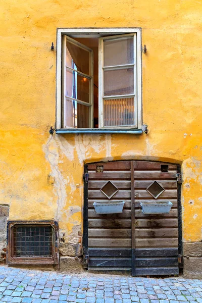 stock image Traditional old houses in the heart in Stockholm Sweden