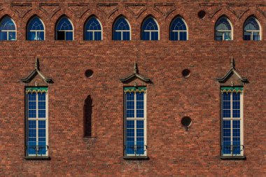 Stokholm veya Stad duvar ve dul yönüyle yakın çekim
