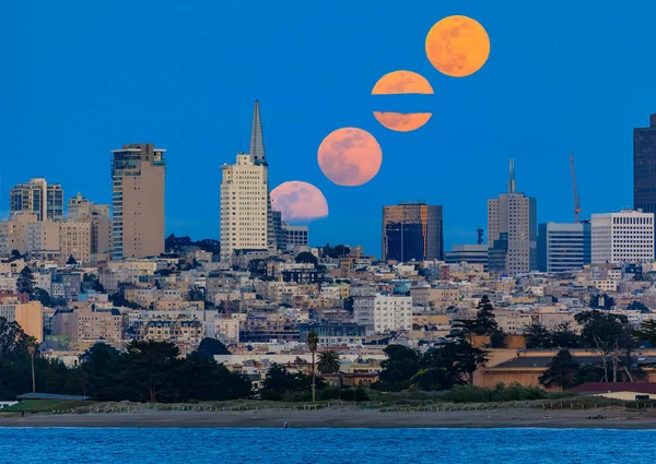 Downtown San Francisco San Francisco California Abd Marina Ilçesinden Görüntülendi — Stok fotoğraf