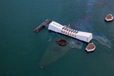 USS Arizona Anıtı Pearl Harbor Honolulu Hawaii