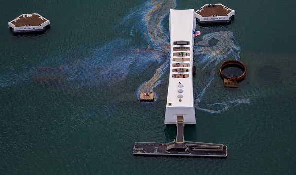 USS Arizona Anıtı Pearl Harbor Honolulu Hawaii — Stok fotoğraf