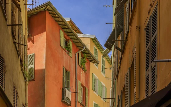 Vista Las Antiguas Casas Tradicionales Las Estrechas Calles Del Casco — Foto de Stock