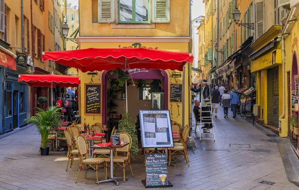 Nice Francie Června 2019 Turisté Navštíví Pěší Zónu Obchodní Kulturní — Stock fotografie
