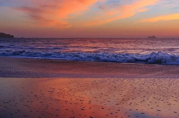 Wellen Des Pazifischen Ozeans Prasseln Baker Beach Der Berühmten Golden — Stockfoto