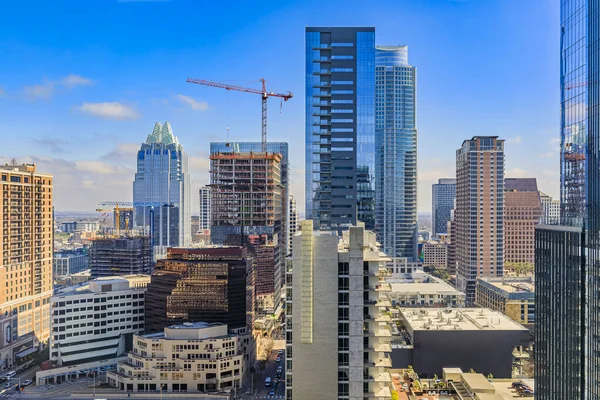 Austin Texas Usa January 2020 Modern Skyscraper Buildings Offices Tech — Stock Photo, Image