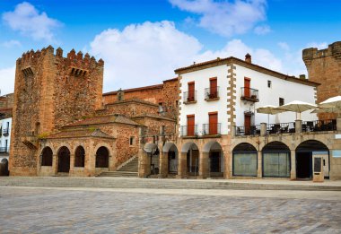 Caceres Plaza Mayor Extremadura İspanya