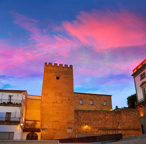 Cáceres Plaza Mayor Estremadura de Espanha — Fotografia de Stock