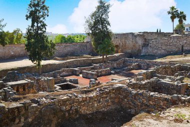 Merida Alcazaba in Spain Badajoz Extremadura