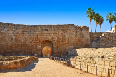 Merida Alcazaba in Spain Badajoz Extremadura