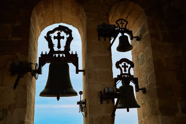 Concatedral de Santamaria Belfry bell Caceres — Stock Photo, Image