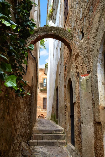 Caceres anıtsal şehir Extremadura İspanya