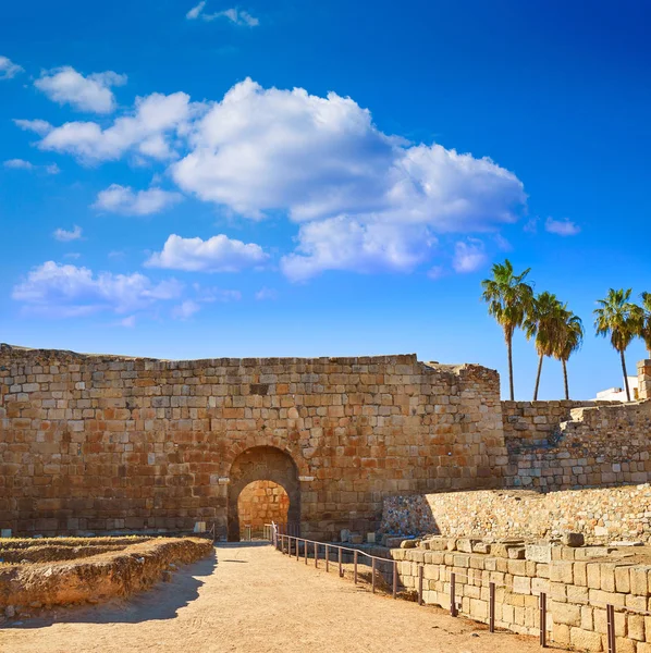 Merida Alcazaba em Espanha Badajoz Extremadura — Fotografia de Stock