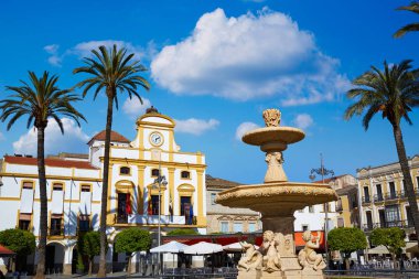 Merida in Spain Plaza de Espana square Badajoz