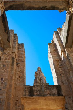 Badajoz Roman amphitheater İspanya sındaki Merida 