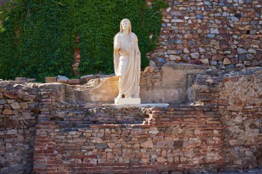 Badajoz Roman amphitheater İspanya sındaki Merida 
