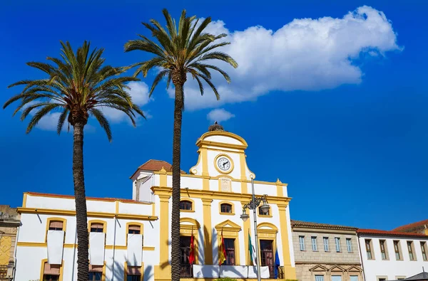 Merida in Spain Plaza de Espana square Badajoz — Stockfoto