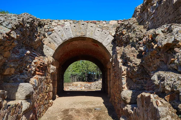 Merida in Badajoz Romeinse amfitheater Spanje — Stockfoto