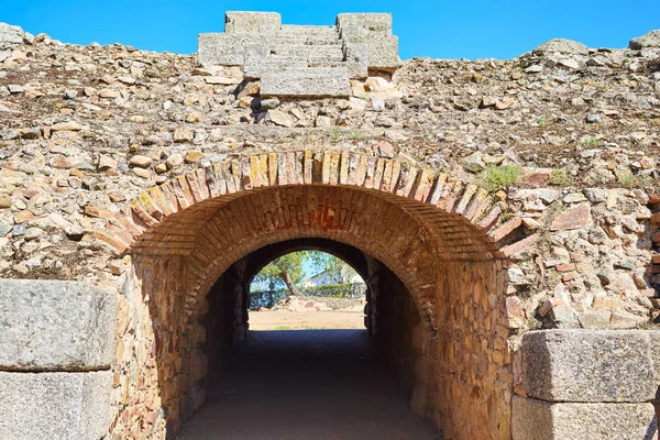 Mérida em Badajoz Anfiteatro romano Espanha — Fotografia de Stock