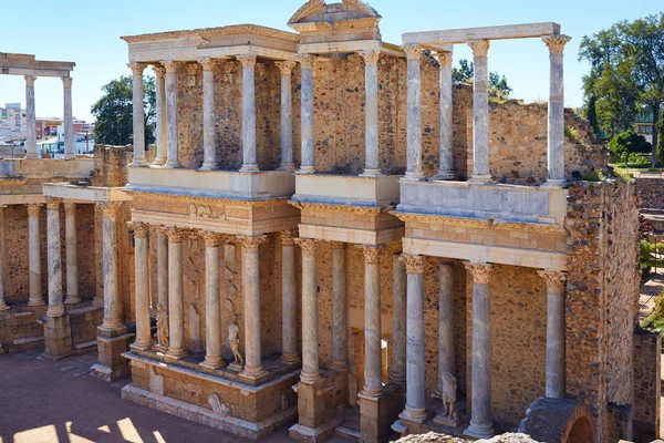 Merida a Badajoz Anfiteatro romano Spagna — Foto Stock