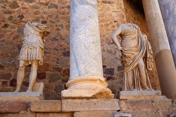 Merida in Badajoz Romeinse amfitheater Spanje — Stockfoto