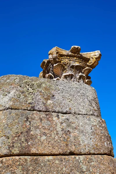 Mérida em Badajoz Anfiteatro romano Espanha — Fotografia de Stock