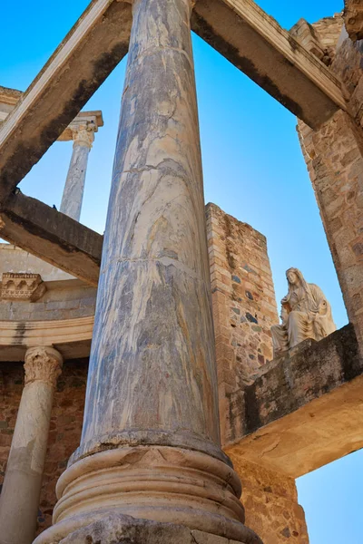 Merida in Badajoz Roman amphitheater Spain — Stock Photo, Image