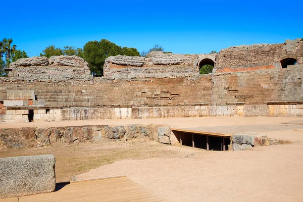 Merida in Badajoz Romeinse amfitheater Spanje — Stockfoto