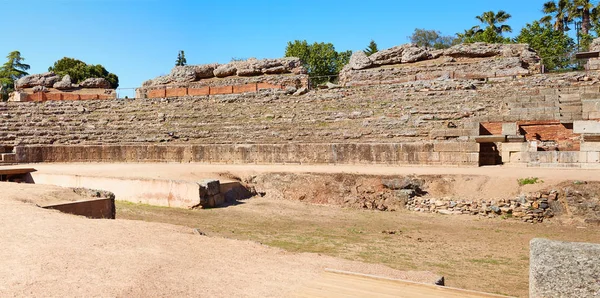 Меріда у Бадахос римського амфітеатру Іспанії — стокове фото