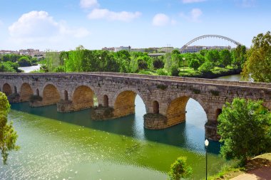 Sındaki Merida Guadiana İspanya Roma köprüsü