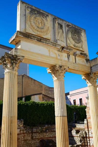 Mérida em Badajoz Ruínas romanas na Espanha — Fotografia de Stock