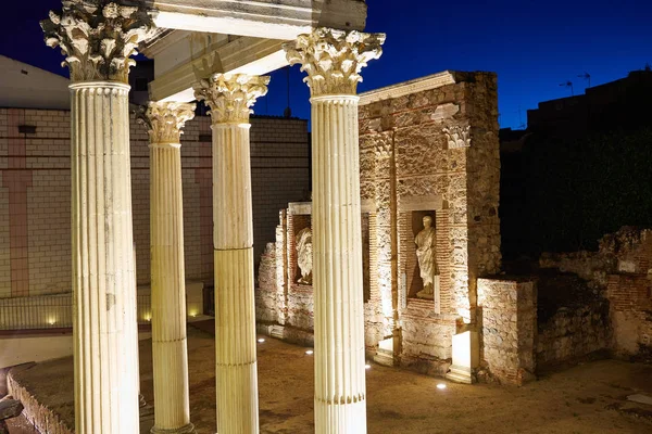 Merida in Badajoz Romeinse ruïnes in Spanje — Stockfoto
