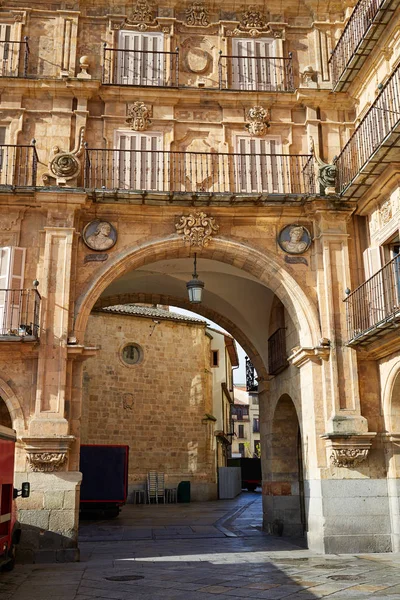 Salamanca plaza bürgermeister in spanien — Stockfoto