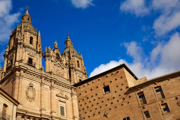 Salamanca clerecia kirche und casa conchas — Stockfoto