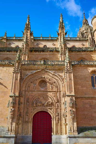 Salamanca katedral fasad i Spanien — Stockfoto