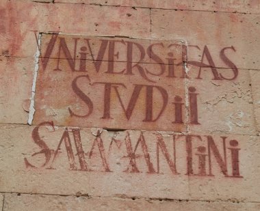 Universidad de Salamanca Üniversitesi işareti İspanya