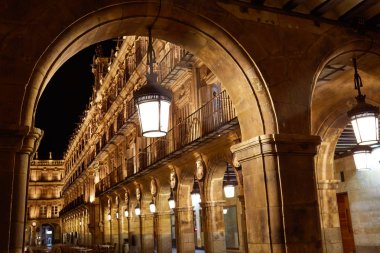 Salamanca Plaza Mayor in Spain clipart