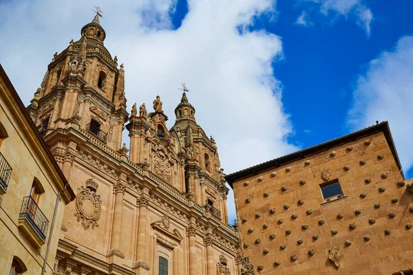 Salamanca Clerecia kyrkan och Casa Conchas — Stockfoto