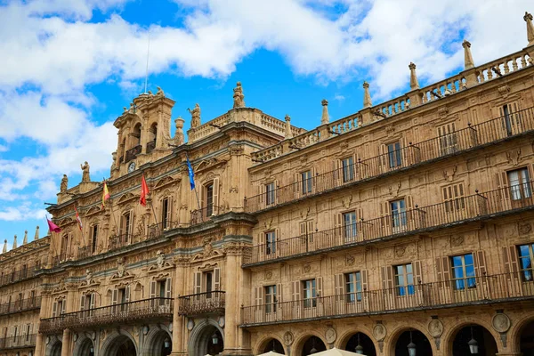 Salamanca plaza bürgermeister in spanien — Stockfoto