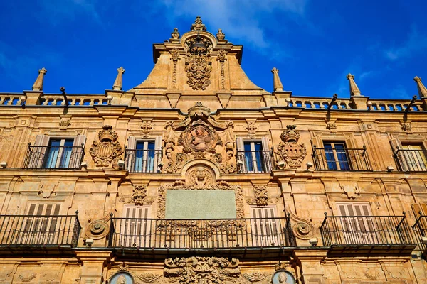 Salamanca plaza bürgermeister in spanien — Stockfoto