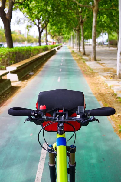 Seville bike trail along the city in Andalusia Spain — Stock Photo, Image