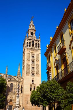 Seville cathedral Giralda tower Sevilla Spain clipart