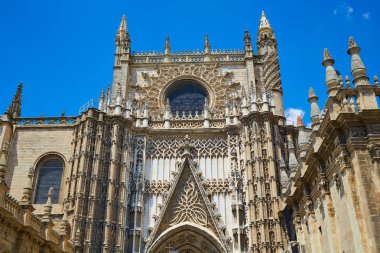 Sevilla Katedrali Aziz Christopher kapı Sevilla