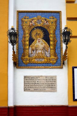 Seville Regina Sacratissimi rosarii church Spain clipart